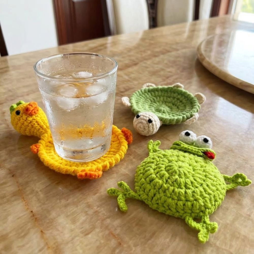 Funny Crochet Turtle Coaster H - đánh giá và giá Water Dish Reptile